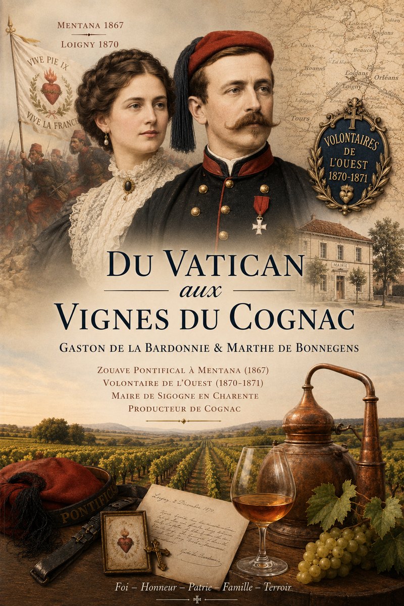 Couverture du Tome V — Du Vatican aux vignes du Cognac : Gaston de La Bardonnie & Marthe de Bonnegens