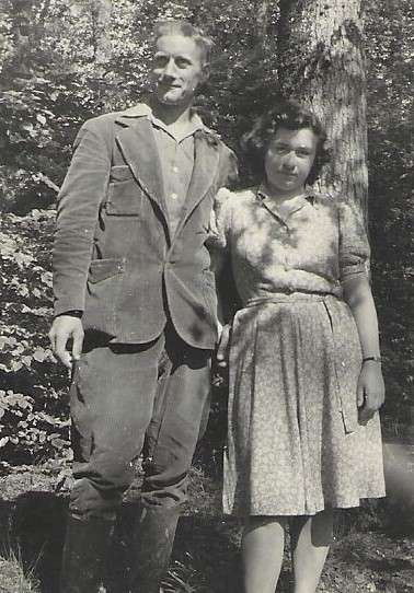 Marc et Marthe chez Bony automne 1947