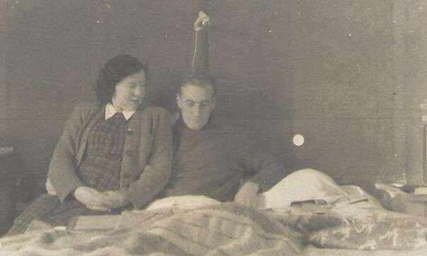 Marc malade et Marthe enceinte 1948